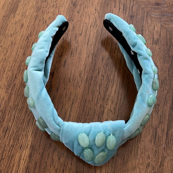 Lele Sadoughi Healing Stones Jade Headband One Size - Picture 3 of 8